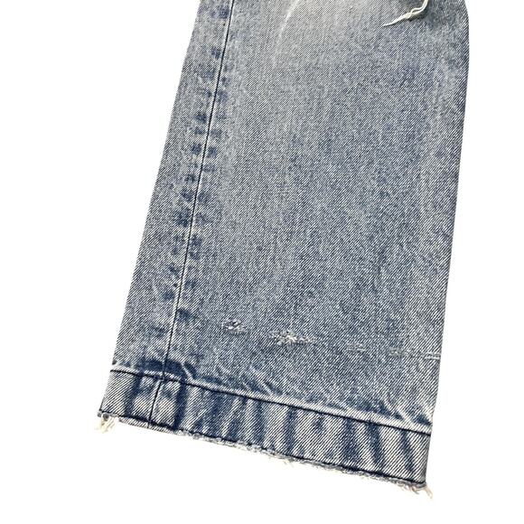 MOUSSY Vintage Jeans Womens 25 Blue Distressed Straight Leg Ankle Length Denim - Picture 7 of 10